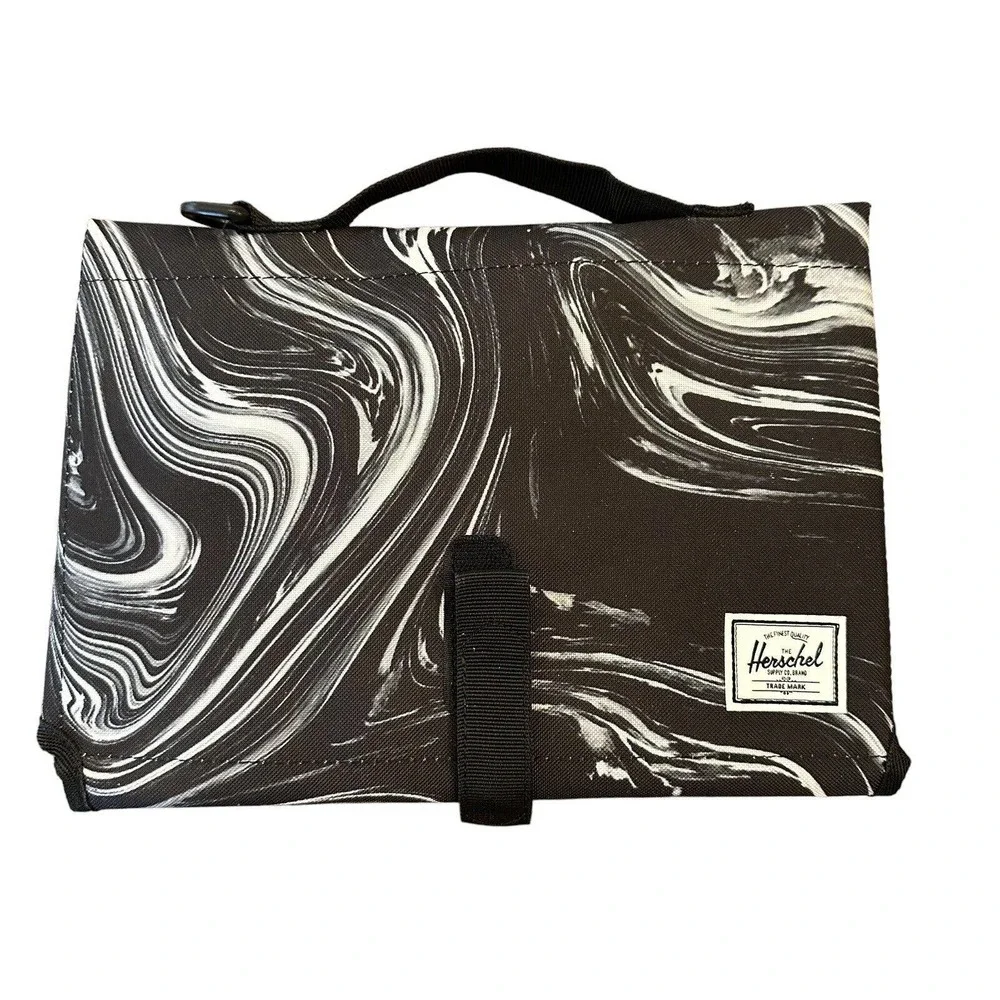Herschel Supply Co Baby Diaper Changing Pad Mat in Paint Pour Black